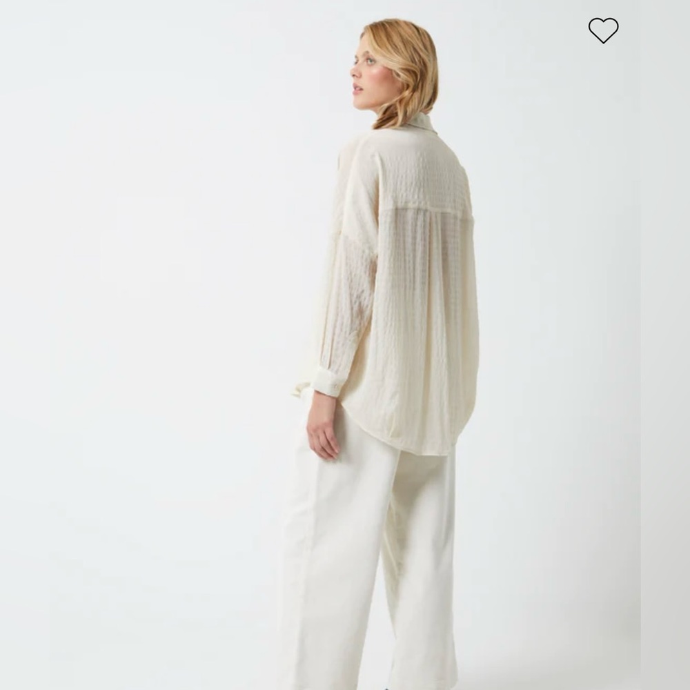 French Connection Rhodes Textured Drape Shirt - Picture 5 of 9